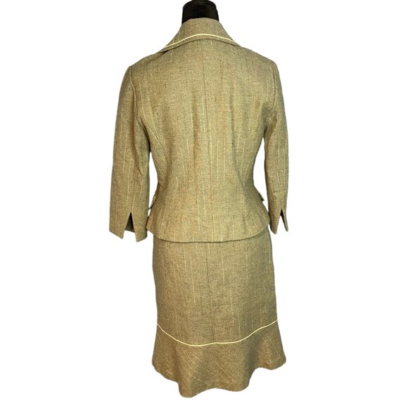 Halogen Skirt and Blazer Suit Womens Small Preppy Academia Minimalist Career - Picture 10 of 11